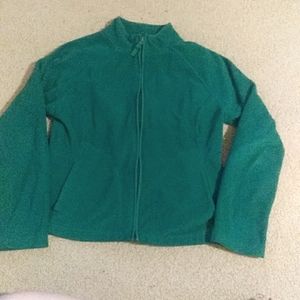 Merona Green Zip Up Jacket With Pockets